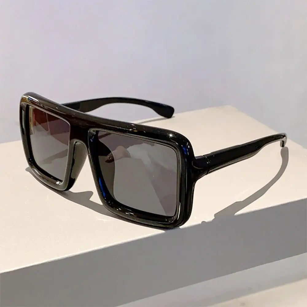 Big Oversized Square Sunglasses Punk UV400 Protection Thick Frame Sun Glasses Lady Shades for Women & Men
