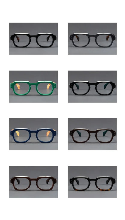 Korean Style Trendy Retro Square Irregular Glasses Frame Versatile Anti-Blue Light Glasses for Men and Women