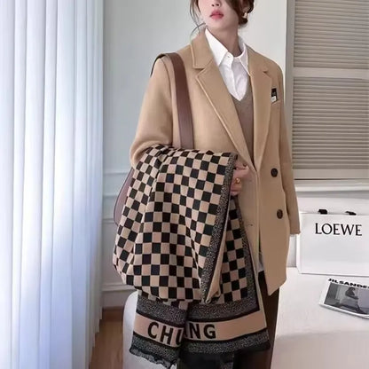 5PCS Brand New Winter Women Wool Shawl With Lurex and Long tassel Scarf Tassel Female Foulard Thick Blanket  2025