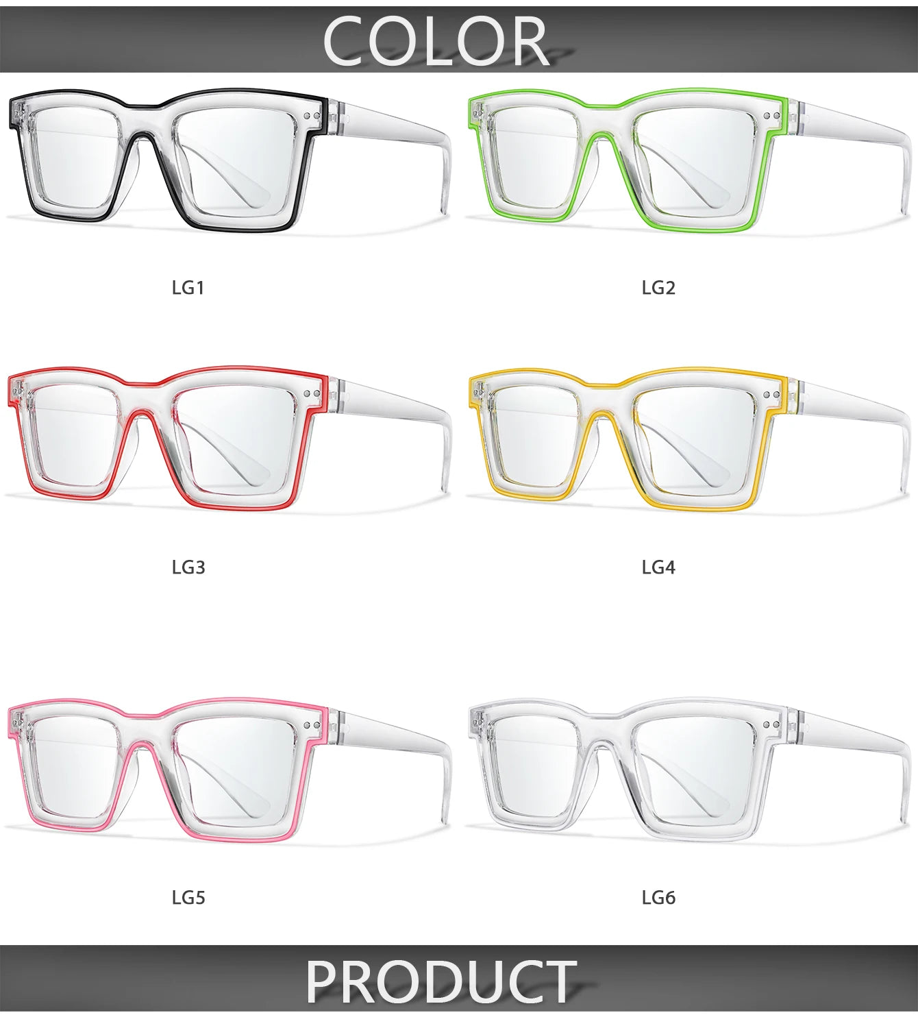 3 Pairs Fashion Casual Sunglasses For Women Large Transparent Shades Eyewear Daily Outfit shopping Selfie Hiking Travel Beach