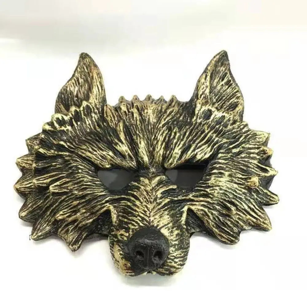 Halloween Latex Rubber Wolf Head Hair Mask Werewolf Gloves Costume Party Scary Decor Masquerade Props