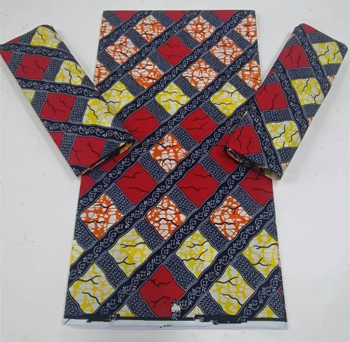 2023 Guaranteed Veritable Super Hollandais African Wax Fabric 100%Cotton 6 yards Original Ankara Block Print Pattern Africa