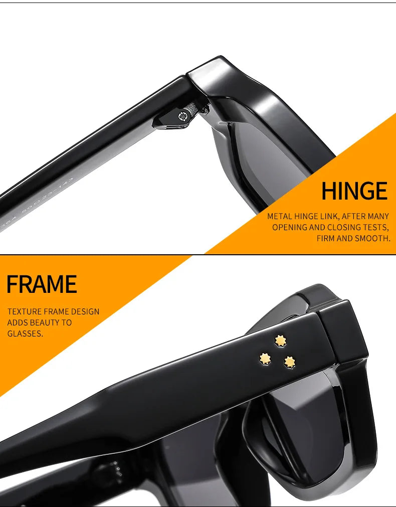 New Fashion Small Square Sunglasses For Women Men Modern Design Retro Double Color Frame Sun Glasses Shades UV400 Eyeglasses