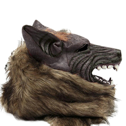 Halloween Theme Wolf Gloves and Mask Halloween Wolf Cosplay Costume Props for Holiday Birthday Gift
