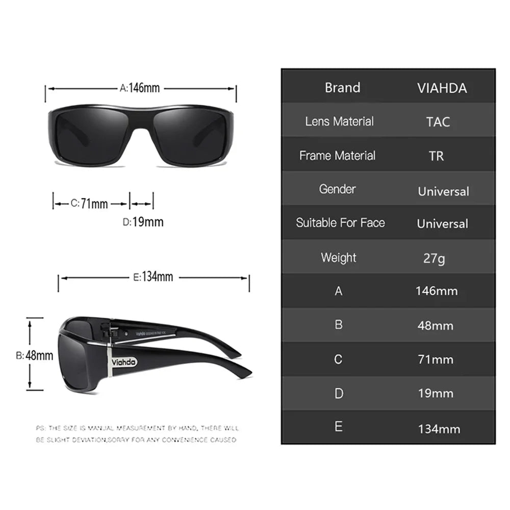 VIAHDA NEW Polarized Sunglasses  Outdoor Sport Classic Driving Fishing UV400 Men Without Box Women   Sun Glasses