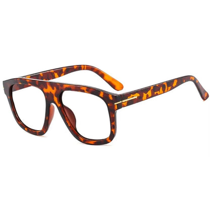 Oversized Square Reading Glasses Woman Men Decoration Retro Eyeglasses Trendy Anti Blue Light Single Focus Presbyopic Glasse