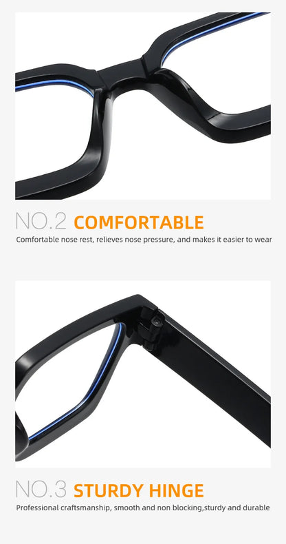 New Transparent Computer Glasses Frame Women Men Anti Blue Light Square Eyewear Blocking Glasses Optical Spectacle Eyeglass ﻿