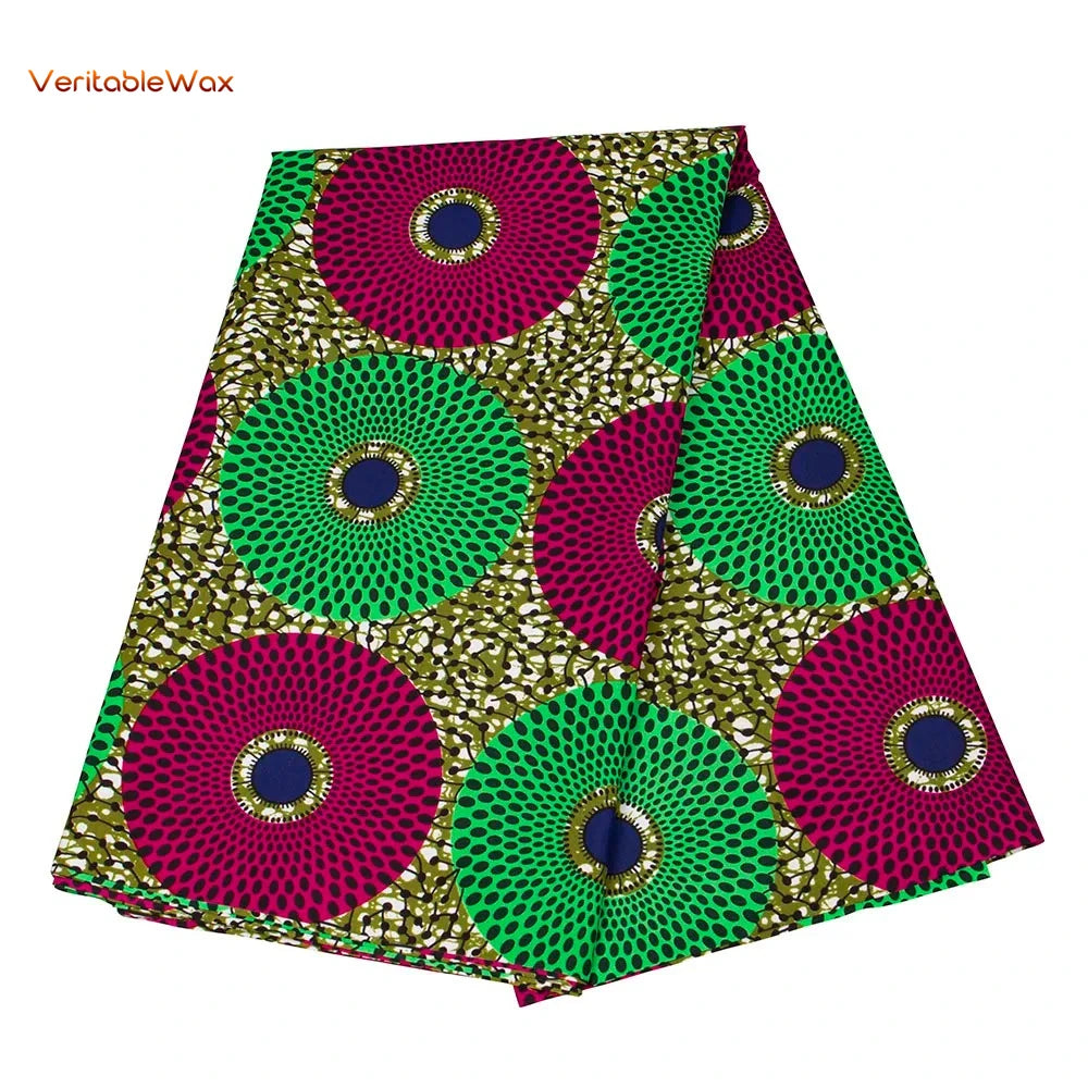 African Ankara Wax Fabric Patchwork Retro Style Double Prints Warp DIY Cloth Sewing Materials Africa Loincloth Polyester Tissu