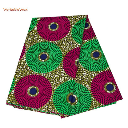 African Ankara Wax Fabric Patchwork Retro Style Double Prints Warp DIY Cloth Sewing Materials Africa Loincloth Polyester Tissu
