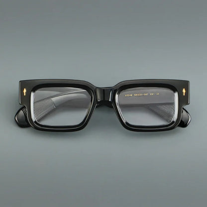 HONKAN Vintage Rectangle TR90 Frame Men's Myopia Glasses Luxury Brand Thick Frames Anti Blue Light Reading Glasses Men Women