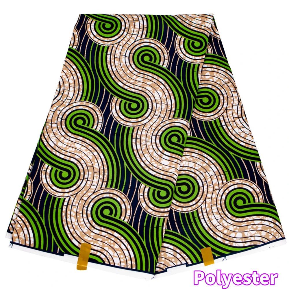 African Ankara Wax Fabric Patchwork Retro Style Double Prints Warp DIY Cloth Sewing Materials Africa Loincloth Polyester Tissu