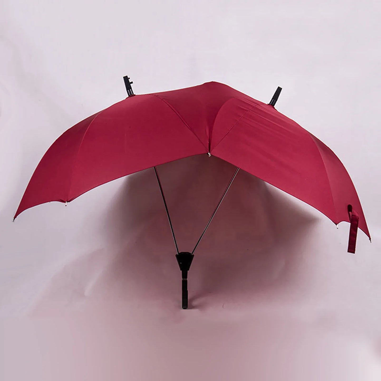 Convenient Umbrella Manual Closing Double Umbrella Large Area Coverage Sun Protection Couple Umbrella Rain-Roof