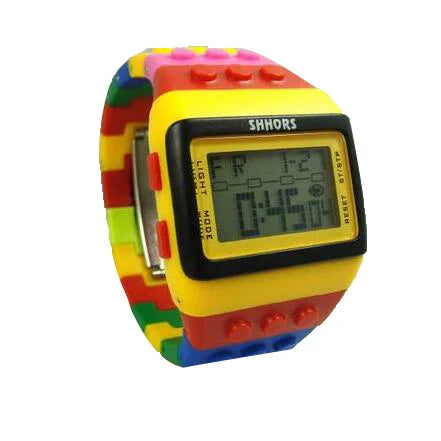 SHHORS Women Watches Women Sports Watches Fashion Plastic Led Digital Watches Rainbow Watch Electronic Wristwatches reloj mujer