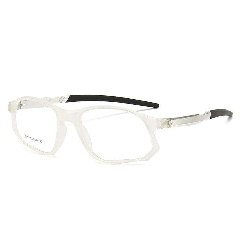 YIMARUILI New Fashion Sports Glasses Men and Women TR90 Spring Leg Design Big Face Optical Prescription Eyeglasses frame 5853