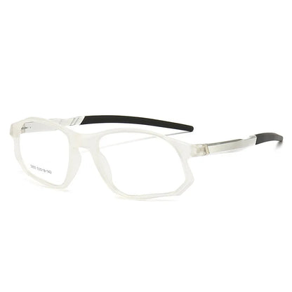 YIMARUILI New Fashion Sports Glasses Men and Women TR90 Spring Leg Design Big Face Optical Prescription Eyeglasses frame 5853
