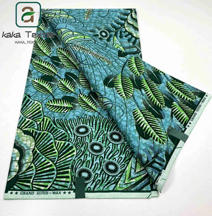 Latest African Grand Golden Wax Fabric Super Good Quality Women Pagne Flash Cotton Prints Batik Ankara Glitter Tissus 6yards