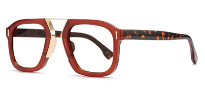 Fashion Reading Glasses Women Rivets Black Leopard Oversized Square Glasses Frame Anti Blue Light Far Sight Presbyopia Eyewear