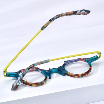 FONEX HEPIDEM Acetate Eyeglasses Frame Men 2025 New Small Round Brand Design Glasses Women Retro Vintage Eyewear Spectacles 9341