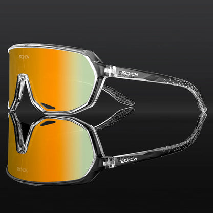 SCVCN Fashion Sports Running Glasses Outdoor Bicycle Drive Hiking Sunglasses Men MTB Cycling Sunglasses Women Road Bike Glasses