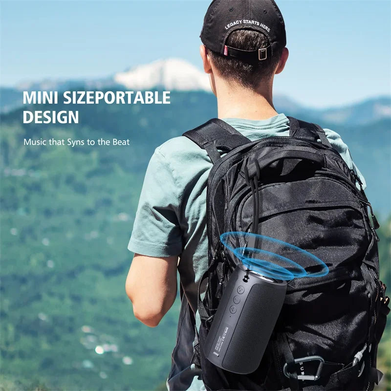 ZEALOT-S32 Portable Bluetooth Speaker Subwoofer - Waterproof Stereo Outdoor Boom Box with TF Card & AUX Support