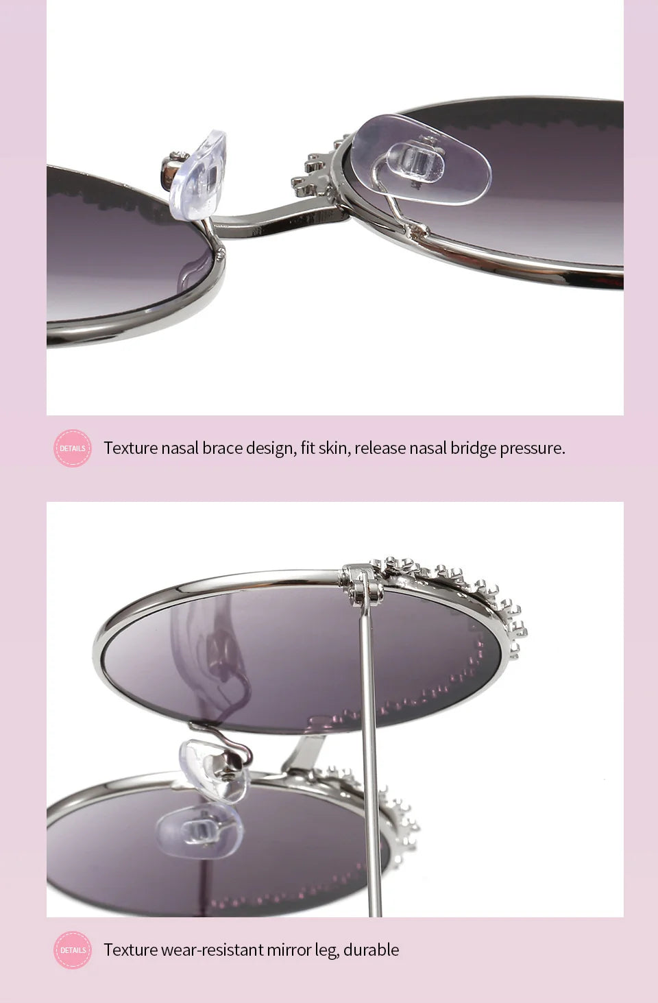 2025 Sunglasses children's glasses flower fashion New Sunglasses children's round children's Metal