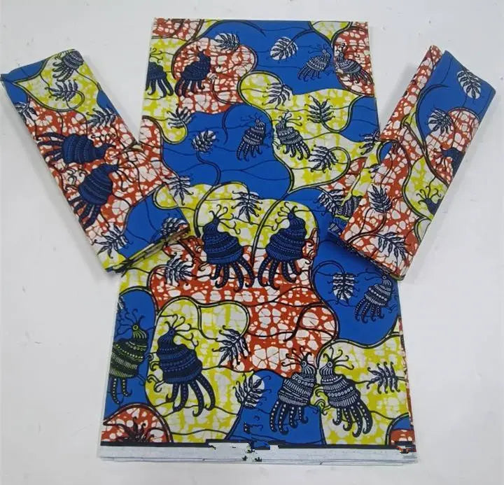 2023 Guaranteed Veritable Super Hollandais African Wax Fabric 100%Cotton 6 yards Original Ankara Block Print Pattern Africa
