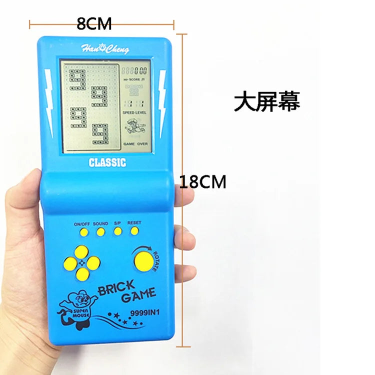 2026 New Large-screen Tetris Game Console Nostalgic Classic Black and White Electronic Handheld Game Console