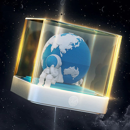 Time Piece Calendar 2026 Desk Calendar With LED Light 3D Tear-away Calendar Paper Carving Art Memo Pad Notepad Gift Christmas