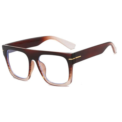 Large Square Anti Blue Light Reading Glasses Men Women Classic Designer Clear Presbyopic Eyewear Prescription Optical Glasses