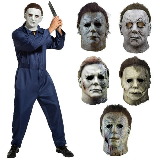 Michael Myers Masks Halloween Horror Cosplay Costume Latex Props