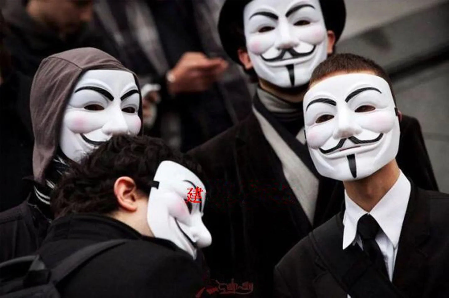 Hackers Mask Multiple Colour V For Mask Costume Cosplay Party,Masquerade Ball, Knight Mask, facepiece,  Handsome Mask