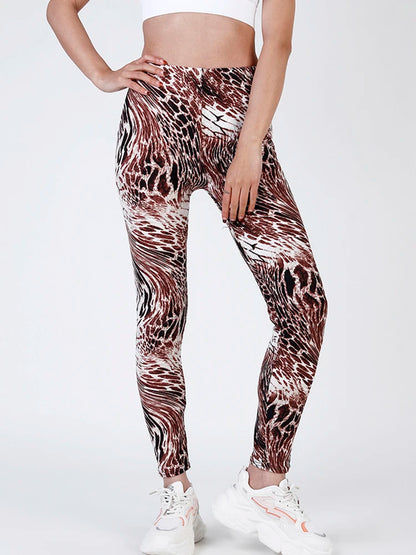 CUHAKCI Fashion Plaid Printing Leggings Women Sexy Fitness Leggins Grid Floral Stripe Trousers High Waist Pencil Pants