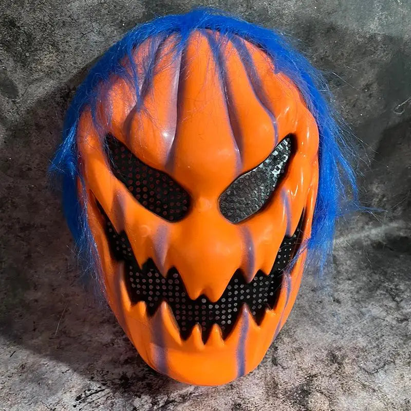 2025 Funny Cosplay Roleplay Mask Halloween Horror Devil Mask Pumpkin Mask Demon Terror Carnival Party Costume Props