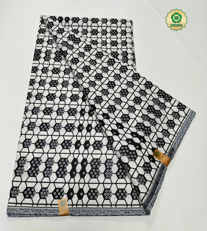 2025 Newest Ankara Real Wax Fabric Guaranteed Veritable African Wax Print Pagne Fabric 100% Cotton 6 Yards Ghana Style Dresses