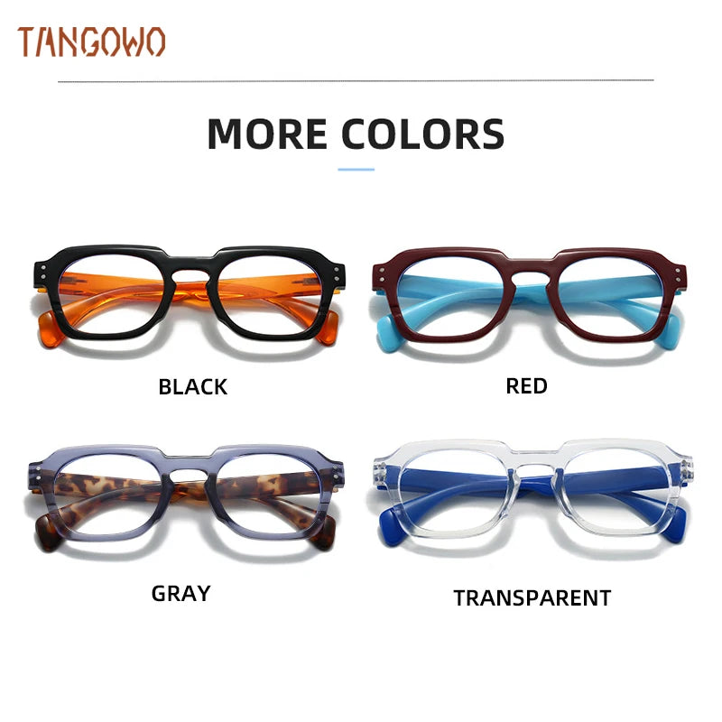 TANGOWO Blue Light Blocking Glasses for Men Lunette De Lecture Femme Reading Glass Man Eyeglass Frames Women Myopia Lenses Woman