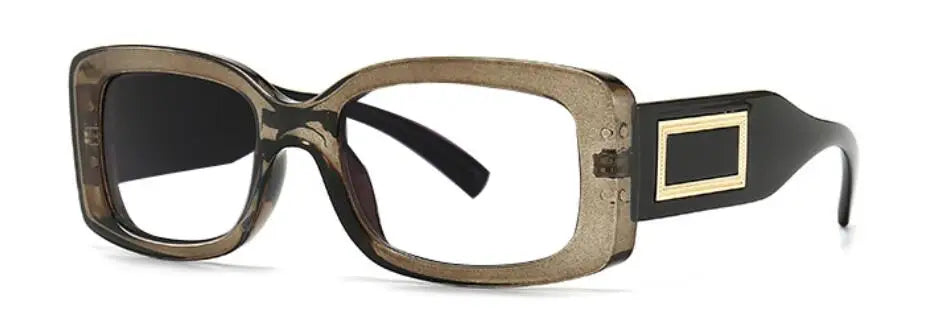 Vintage Black Square Reading Glasses Women 2025 Luxury Brand Blue Light Blocking Computer Presbyopia Eyeglasses Diopter 0~+ 6.00