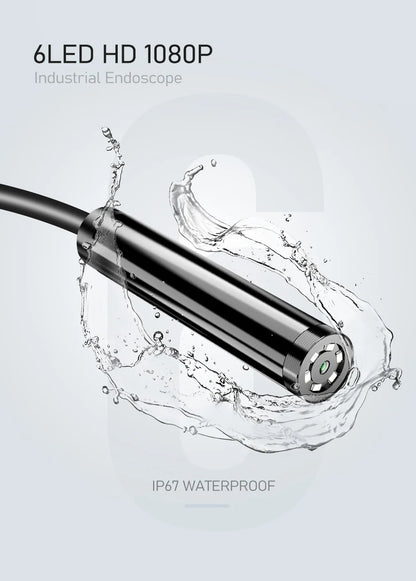 Industrial Endoscope Camera 4.3 inch LCD HD 5.5MM Lens P67 Waterproof Snake Camera LED Lights for Automotive Engine Drain Wall