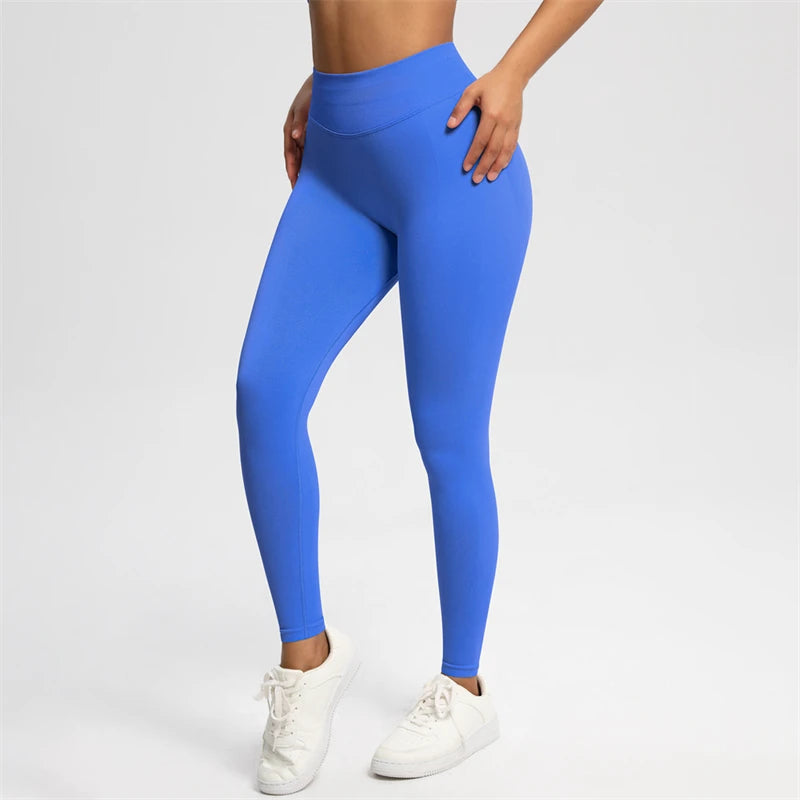 2025 Bum Shaping Leggings Impact Women Seamless Sports Yoga Pants Low Ribbed Band Gym clothes Fitness Workout Scrunch Butt Tight