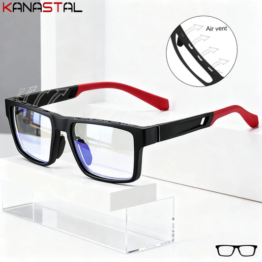 Men TR90 Anti Fog Eyeglasses Frame Blue Light Blocking Lenses Women Computer Glasses Prescription Myopia Reading Eyewear Frame