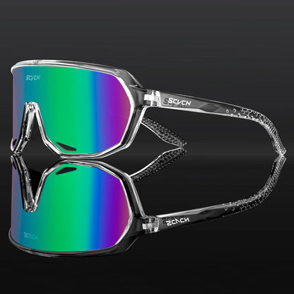 SCVCN Fashion Sports Running Glasses Outdoor Bicycle Drive Hiking Sunglasses Men MTB Cycling Sunglasses Women Road Bike Glasses