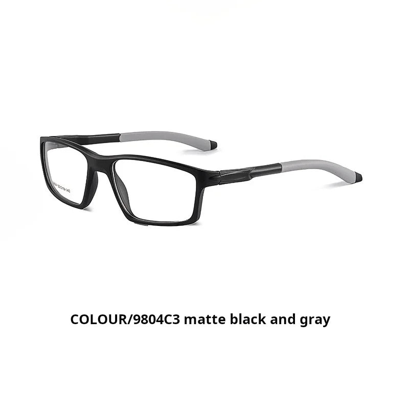 Xbora Sports Anti-blue light Photochromic Myopia Glasses Men Big Size Frame Prescription Glasses Popular Classic Outdoor 9804