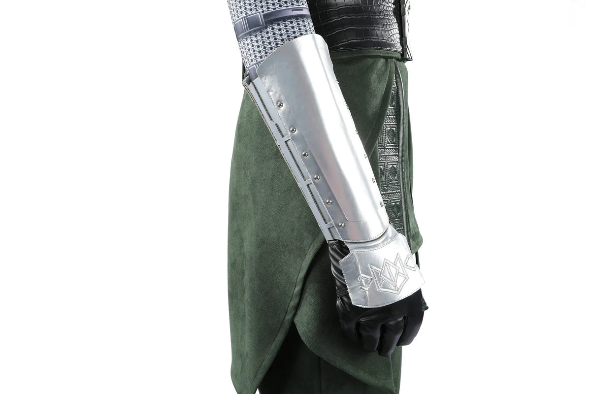 Doctor Doom Cosplay Costume Green Suits Silver Mask Silver Boots