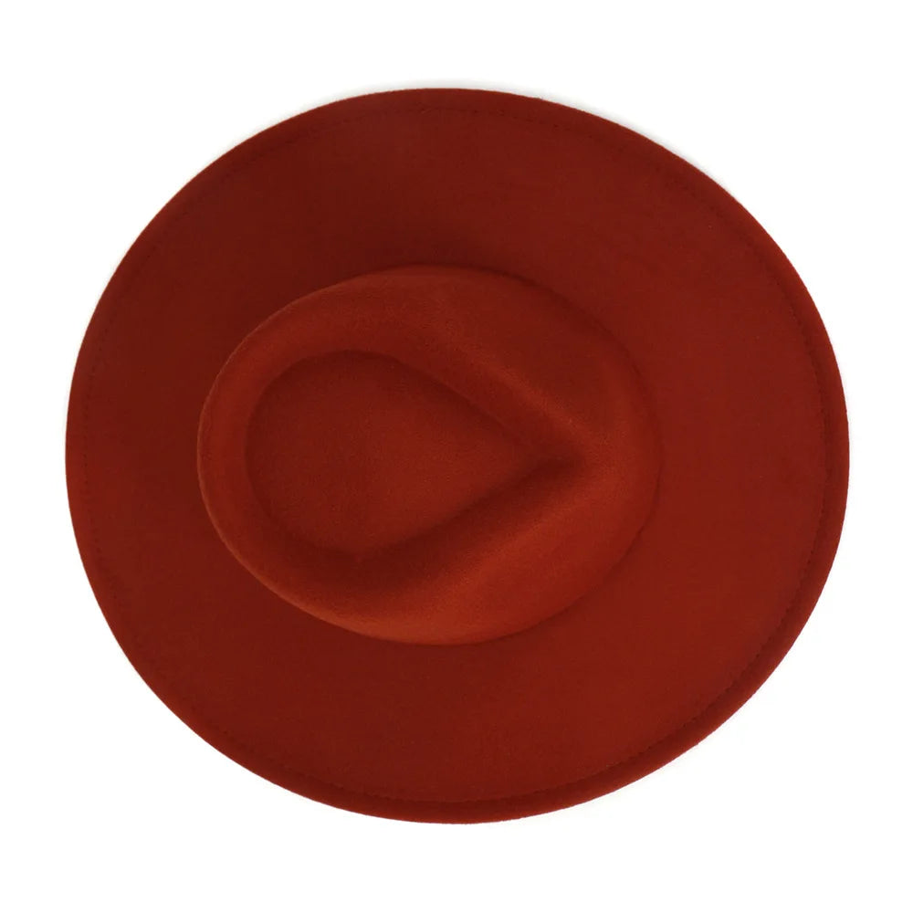 Women's Men's Fedora Hat Winter and Autumn Elegant Women's Gangster Trilby Felt Hamburg Church Jazz Hat 55-58CM Adjustable