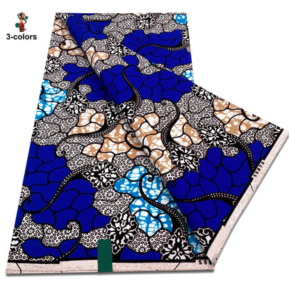 2025 Guaranteed Veritable Original African Wax Print Fabric Real Nigerian 100% Cotton Ankara Wax Fabric Soft Pagne Spuer Batik