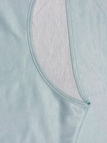 Plus Size eyelet hollow solid  heart-shaped printed long-sleeved top autumn and winter women's casual T-shirt with light stretch