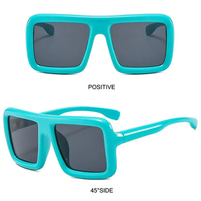 Big Oversized Square Sunglasses Punk UV400 Protection Thick Frame Sun Glasses Lady Shades for Women & Men