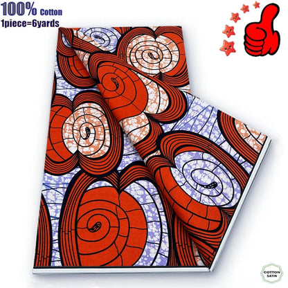 Guaranteed Veritable African Real Wax Prints Fabric Ghana Style Ankara Wax Tissu Pagne 100%Cotton Soft Design Nigeria Wax Fabric