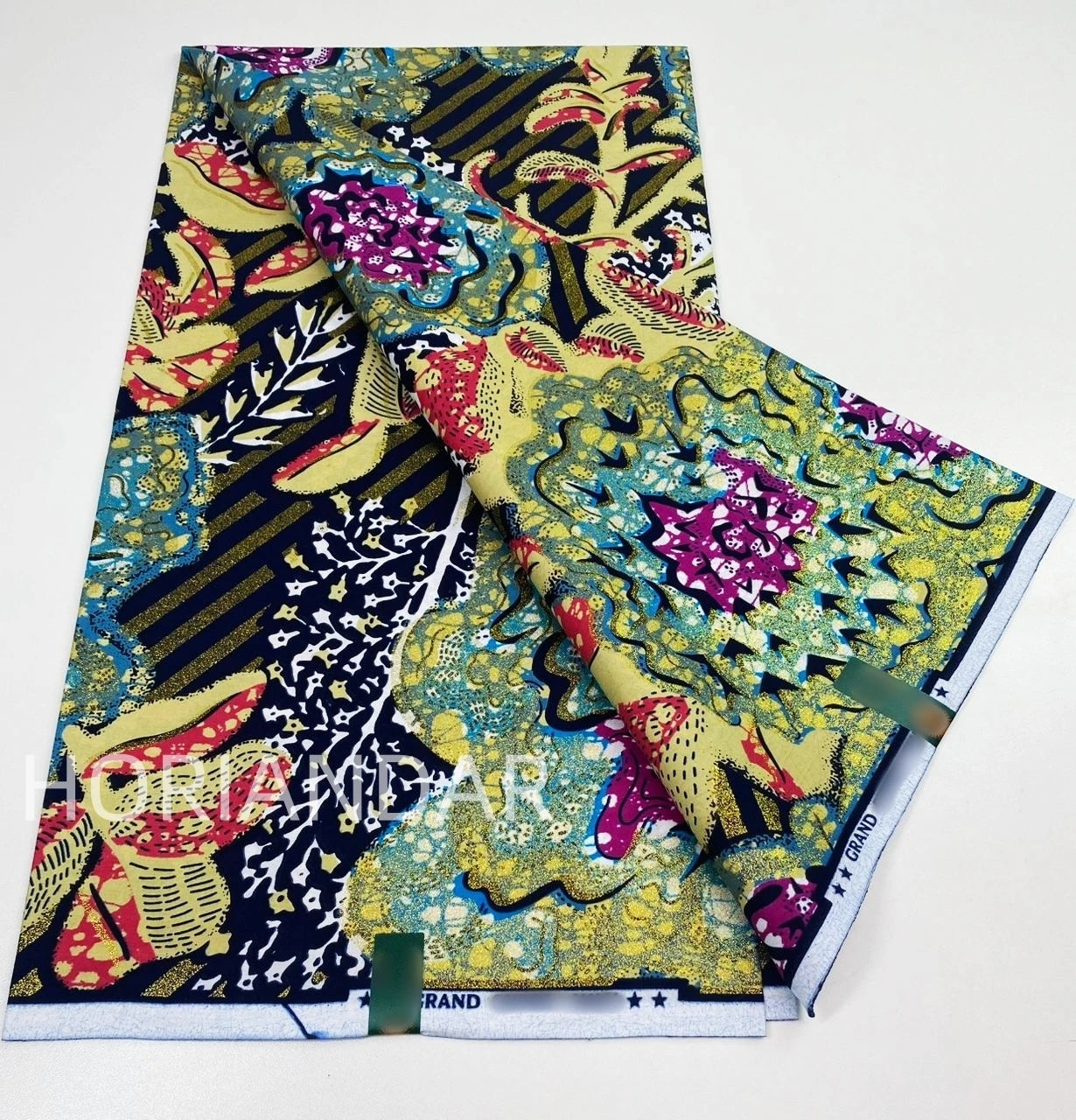 2026 Grand Super Original African Wax Fabric High Quality Nigerian Print Ankara Fabric For Sewing 6 Yard Women Dress 100% Cotton