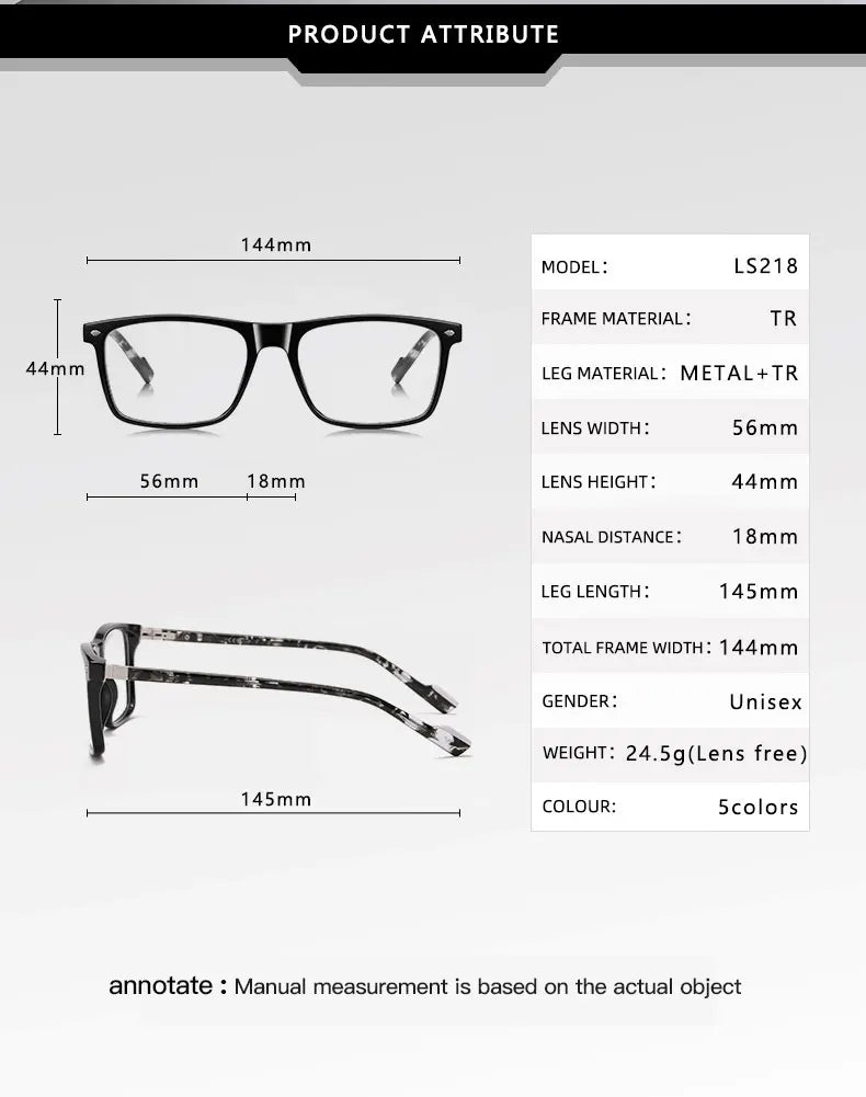 Blue Light Blocking Glasses for Men Women TR90 Square Frame Anti Eyestrain Computer Gaming Glasses Lightweight Unisex