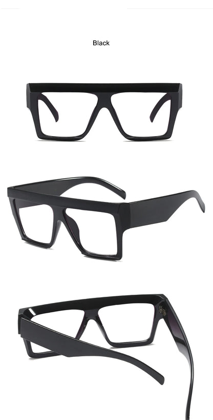 Square Reading Glasses Women Men Luxury Brand Magnifying Oversized Eyeglasses +1.5 +3 +6 Fashion Retro Blue Light Glasses